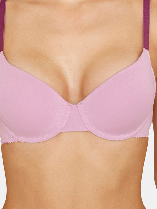 Zivame Purple Medium Coverage Paded Bra - MALL