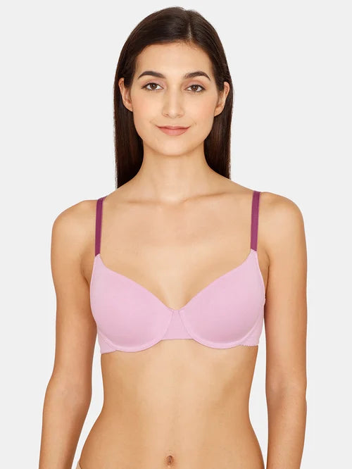 Zivame Purple Medium Coverage Paded Bra - MALL