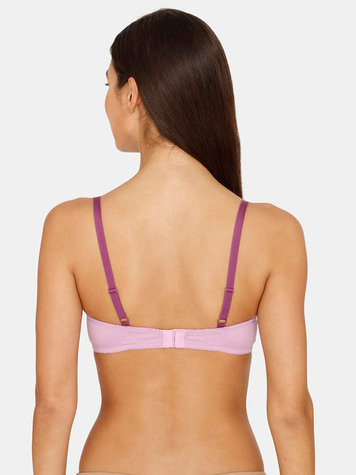 Zivame Purple Medium Coverage Paded Bra - MALL