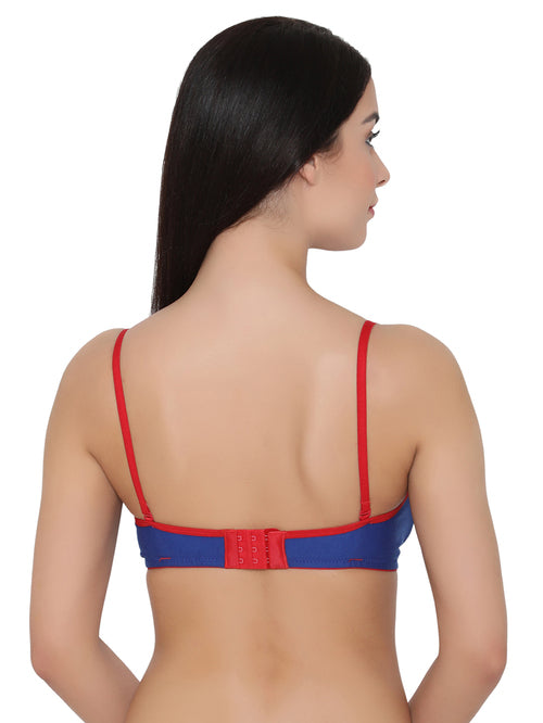 Clovia Blue Full Coverage Non-Wired T-Shirt Bra - MALL