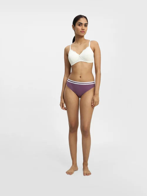 Superstar by Westside Violet Rib Bikini Brief - MALL