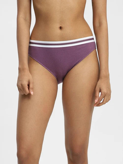 Superstar by Westside Violet Rib Bikini Brief - MALL