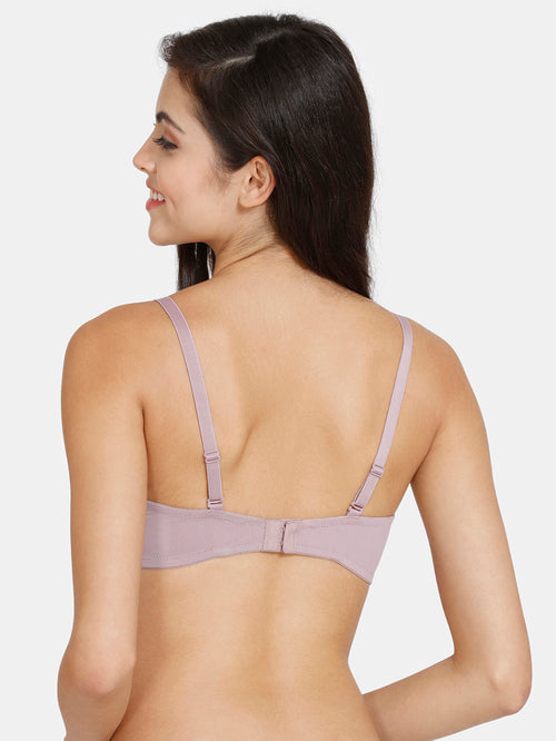 Zivame Light Purple Half Coverage Backless Bra - MALL