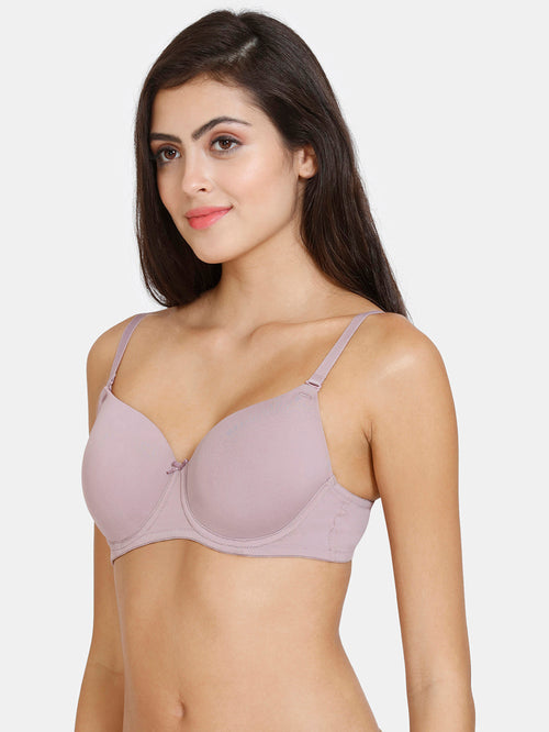 Zivame Light Purple Half Coverage Backless Bra - MALL