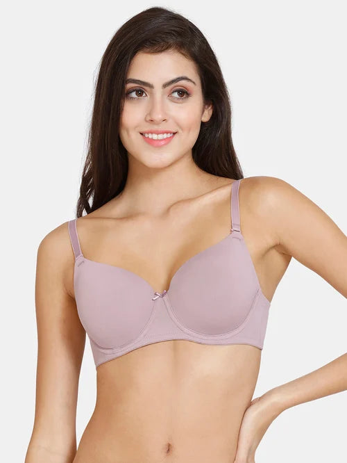 Zivame Light Purple Half Coverage Backless Bra - MALL