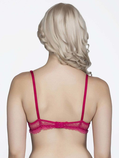 FIMS Pink Lace Work Bra - MALL