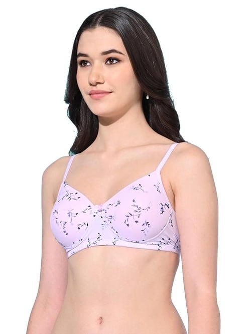 FIMS Navy & Lilac Printed Bras - Pack Of 2 - MALL