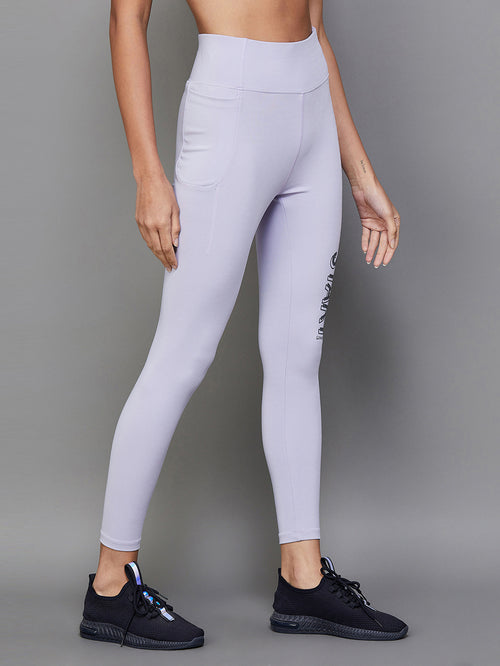 KAPPA Lilac Graphic Print Tights - MALL