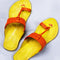 Kalapuri Women's Orange Kolhapuri Sandals - MALL