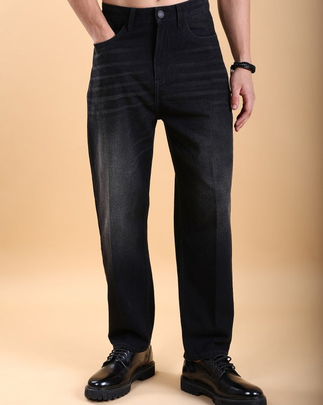 Highlander Men Black Relaxed Fit Jeans - MALL