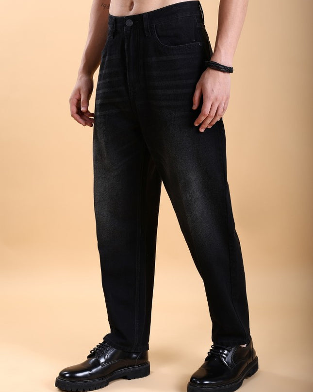 Highlander Men Black Relaxed Fit Jeans - MALL