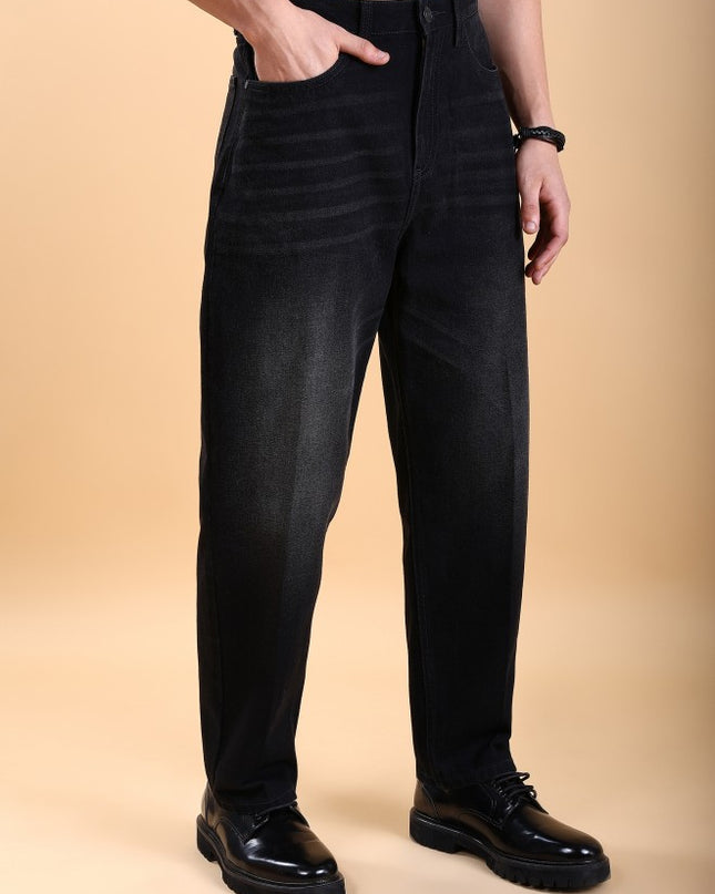 Highlander Men Black Relaxed Fit Jeans - MALL