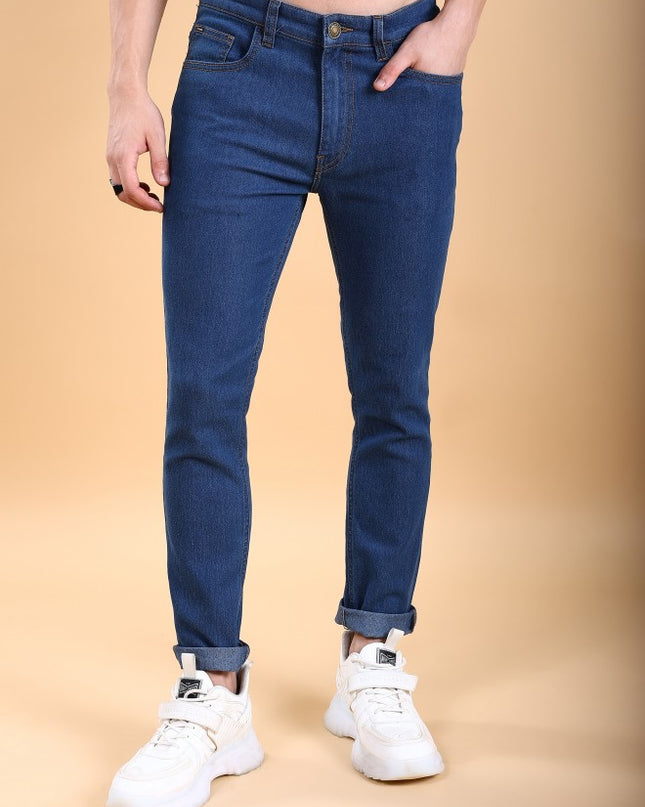 Highlander Men Blue Skinny Fit Stretchable Jeans - MALL