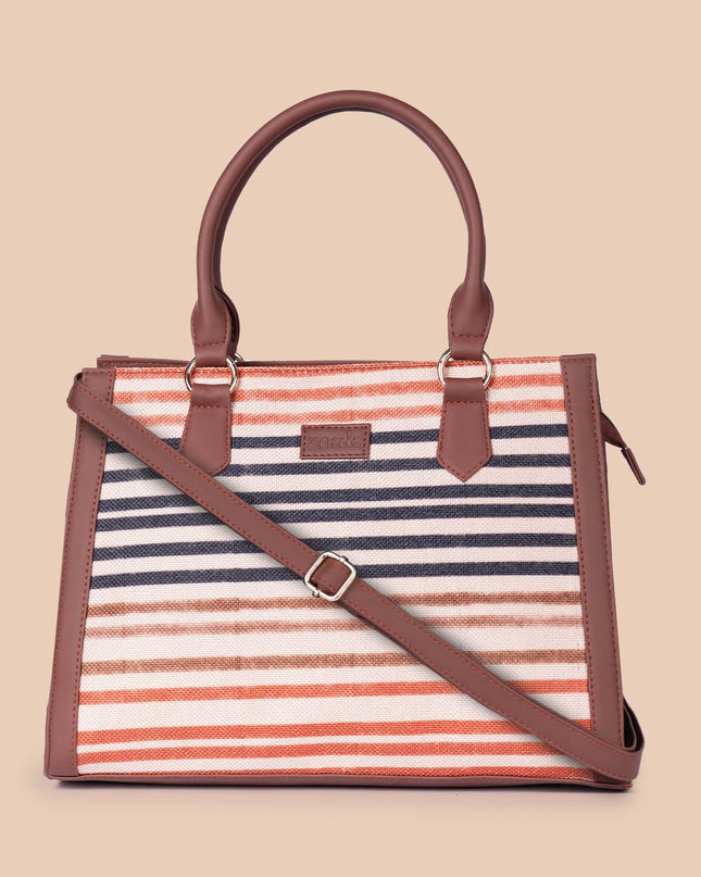 Qutub Stripes Classic Handbag