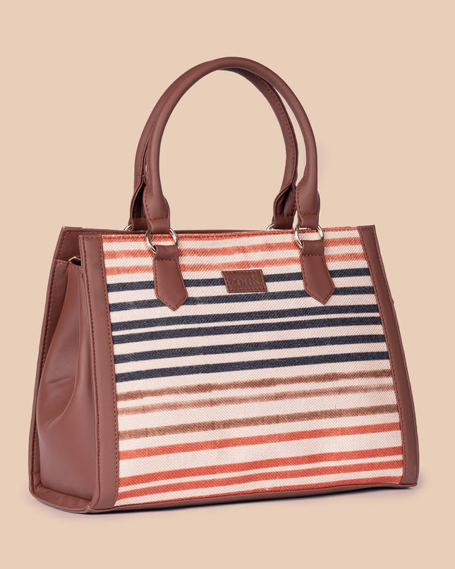 Qutub Stripes Classic Handbag