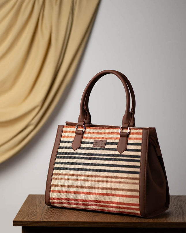 Qutub Stripes Classic Handbag