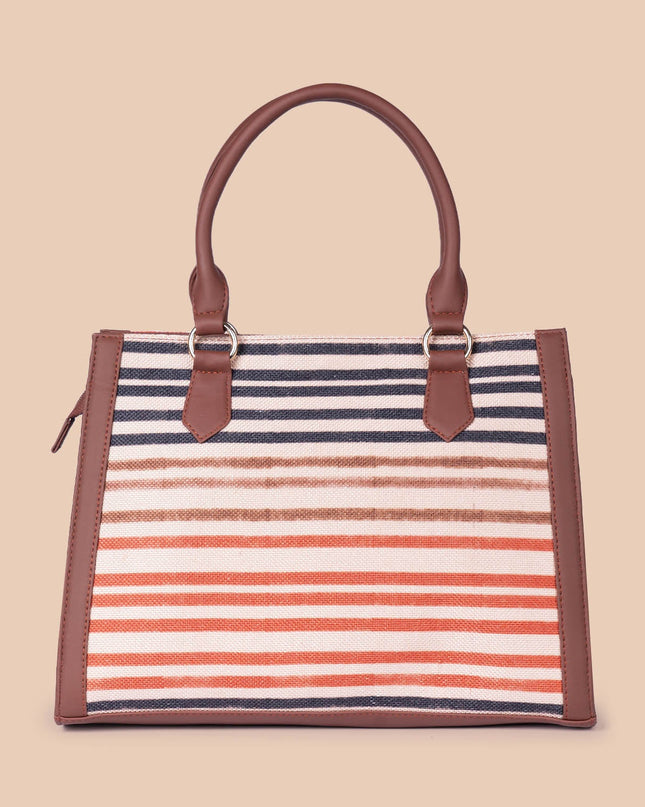 Qutub Stripes Classic Handbag