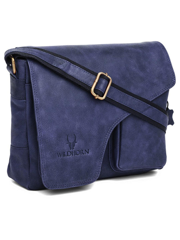 Leather 11 inch Sling Messenger Bag for Men I Multipurpose
