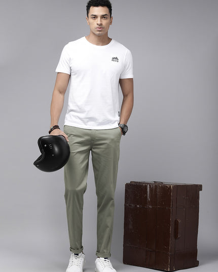 Roadster Men Budford Satin Stretch Chinos - MALL