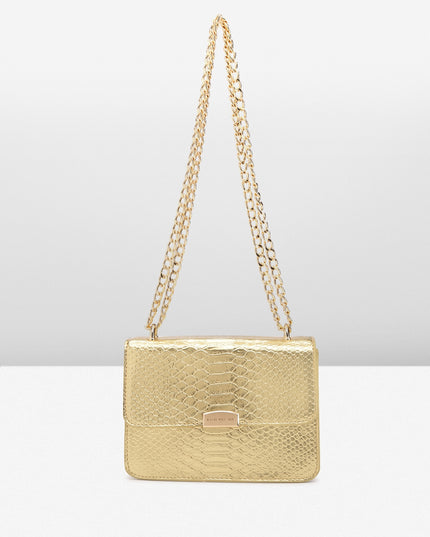 Lino Perros Snake Skin Textured Structured Sling Bag - MALL