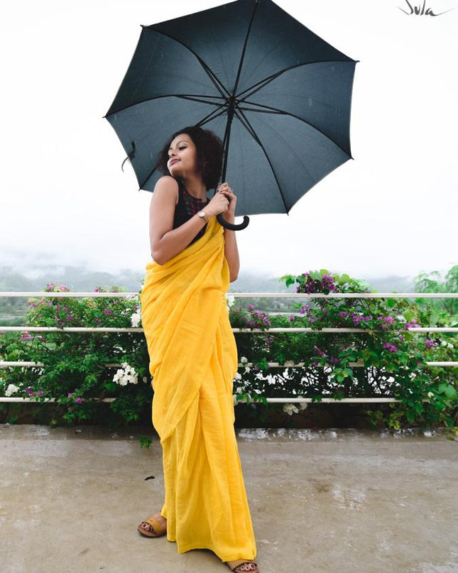 Butterfly Yellow (Saree)