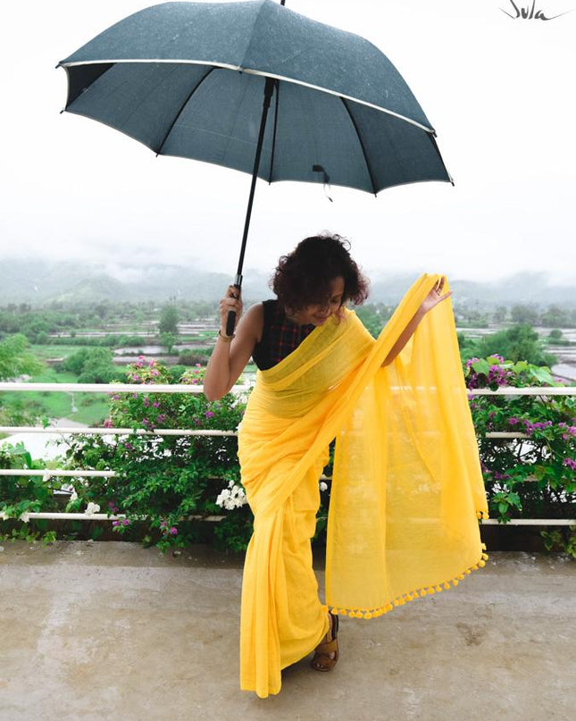 Butterfly Yellow (Saree)