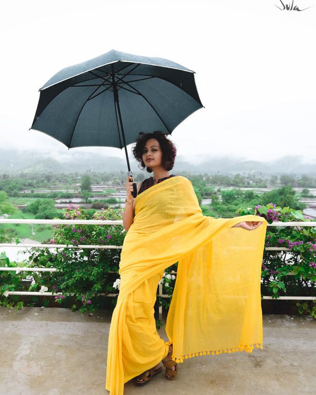 Butterfly Yellow (Saree)