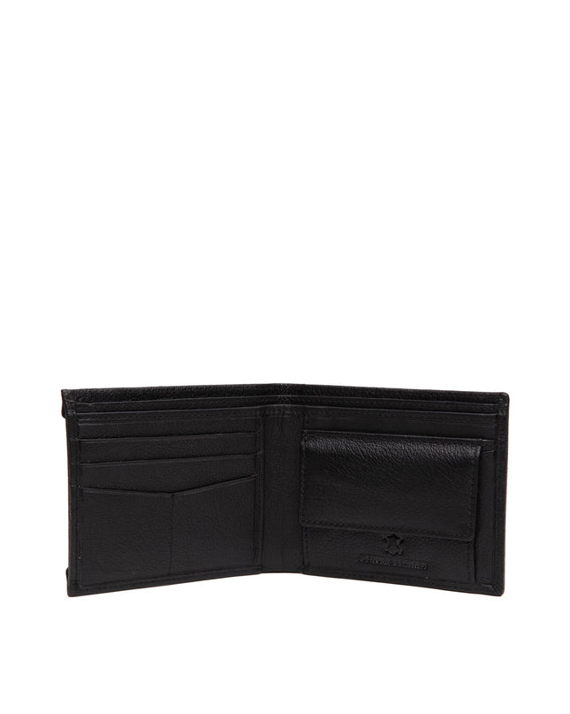 WildHorn Men Black Genuine Leather Wallet - MALL