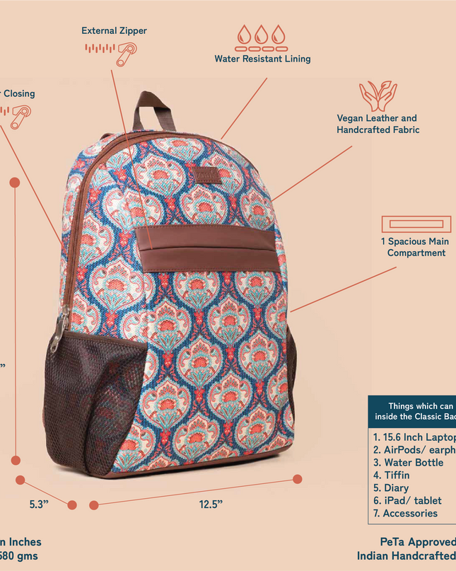 Kovil Blue Classic Backpack