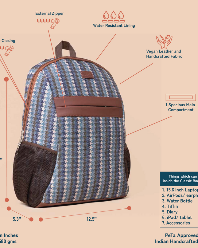 Bombay Houndstooth Classic Backpack