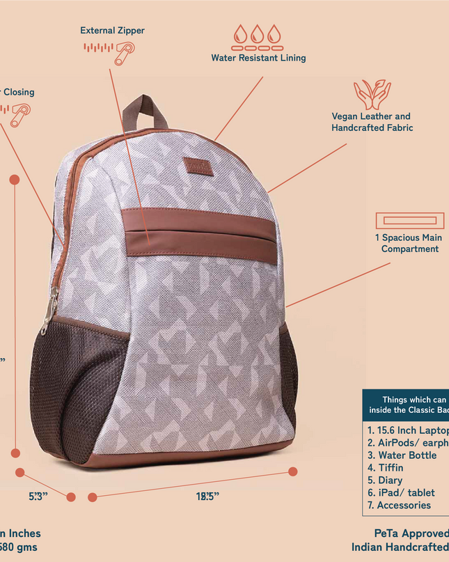 Aravalli Abstract Classic Backpack