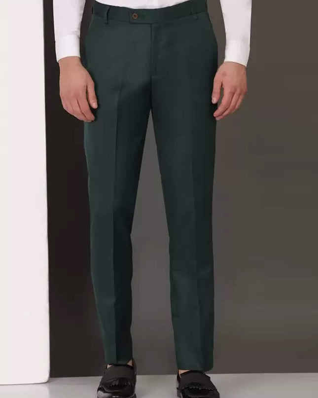 FUBAR Men Grey Relaxed Easy Wash Formal Trousers - MALL