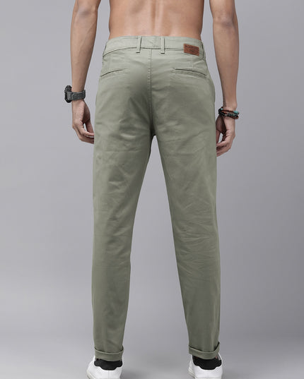 Roadster Men Budford Satin Stretch Chinos - MALL