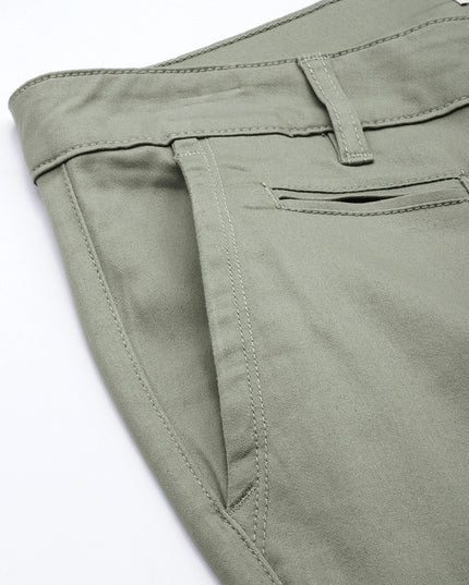 Roadster Men Budford Satin Stretch Chinos - MALL