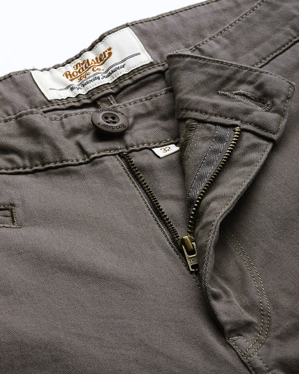 Roadster Men Grey Sustainable Chinos - MALL