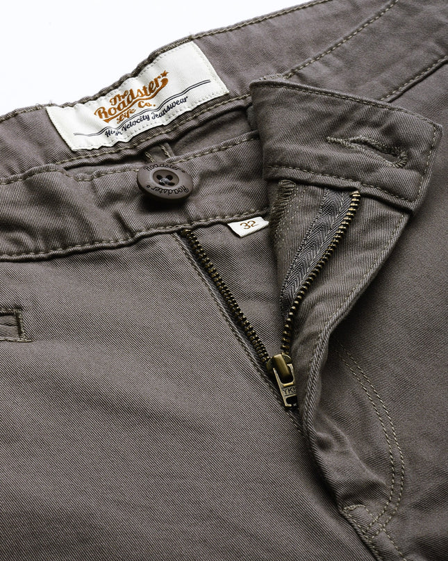 Roadster Men Grey Sustainable Chinos - MALL