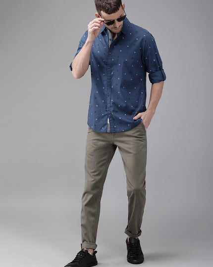 Roadster Men Grey Sustainable Chinos - MALL