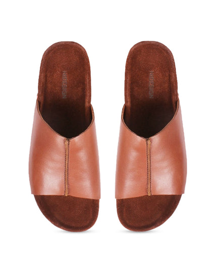 Hidesign CANCUN Leather Open Toe Flats - MALL