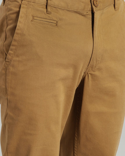 Roadster Men Khaki Slim Fit Solid Chinos - MALL