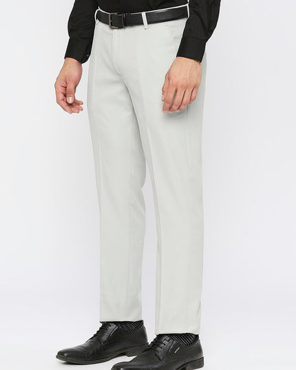 Solemio Men Mid Rise Formal Trousers - MALL