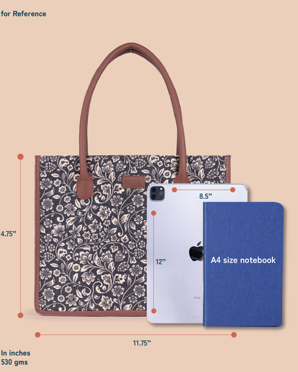 Agra Floral Book Tote