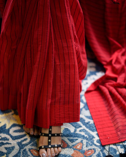 My Photo In A Red Saree