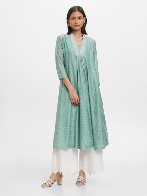 Buy JUNIPER Fuchsia Printed Silk Blend Mandarin Women's Regular Fit Kurta |  Shoppers Stop